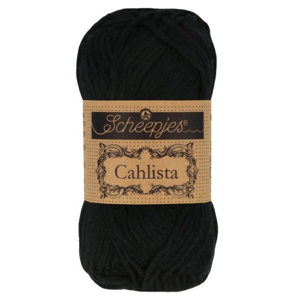Scheepjes Cahlista Cotton - 110 Jet black