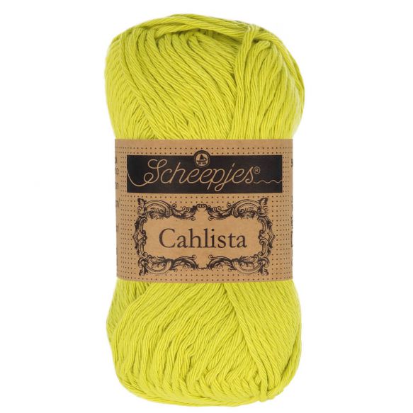 Scheepjes Cahlista cotton - 245 Green Yellow