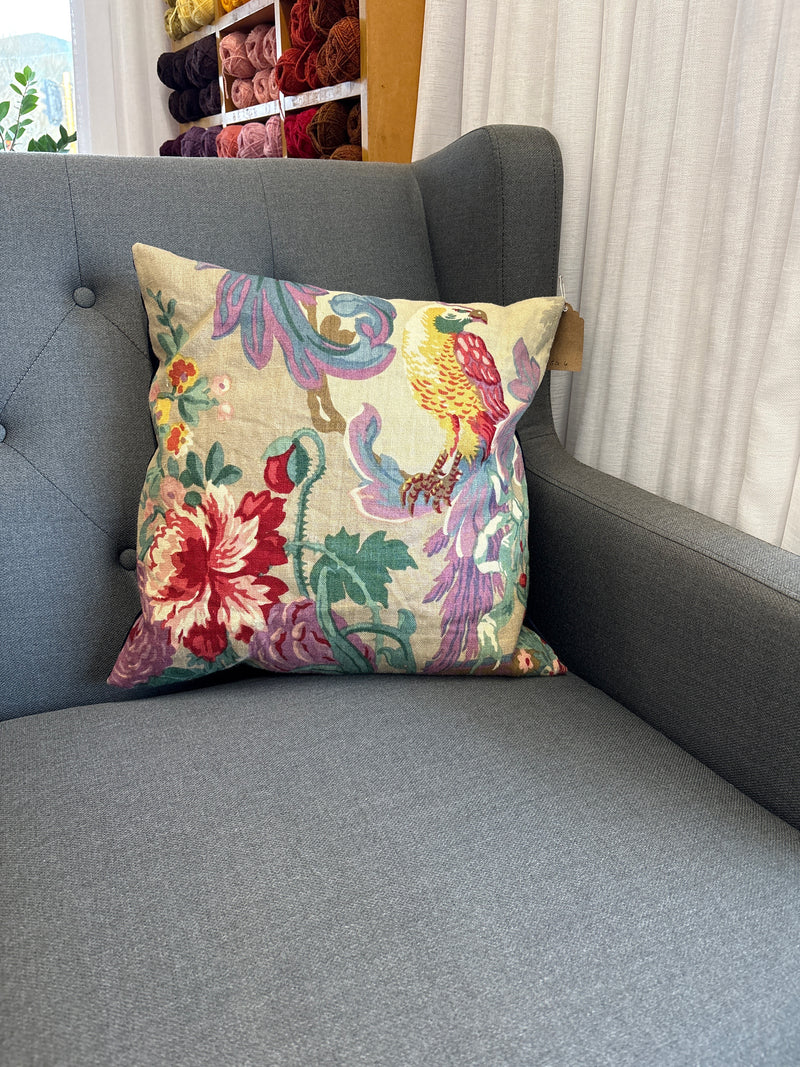 Sage Goods cushion - linen and velvet small