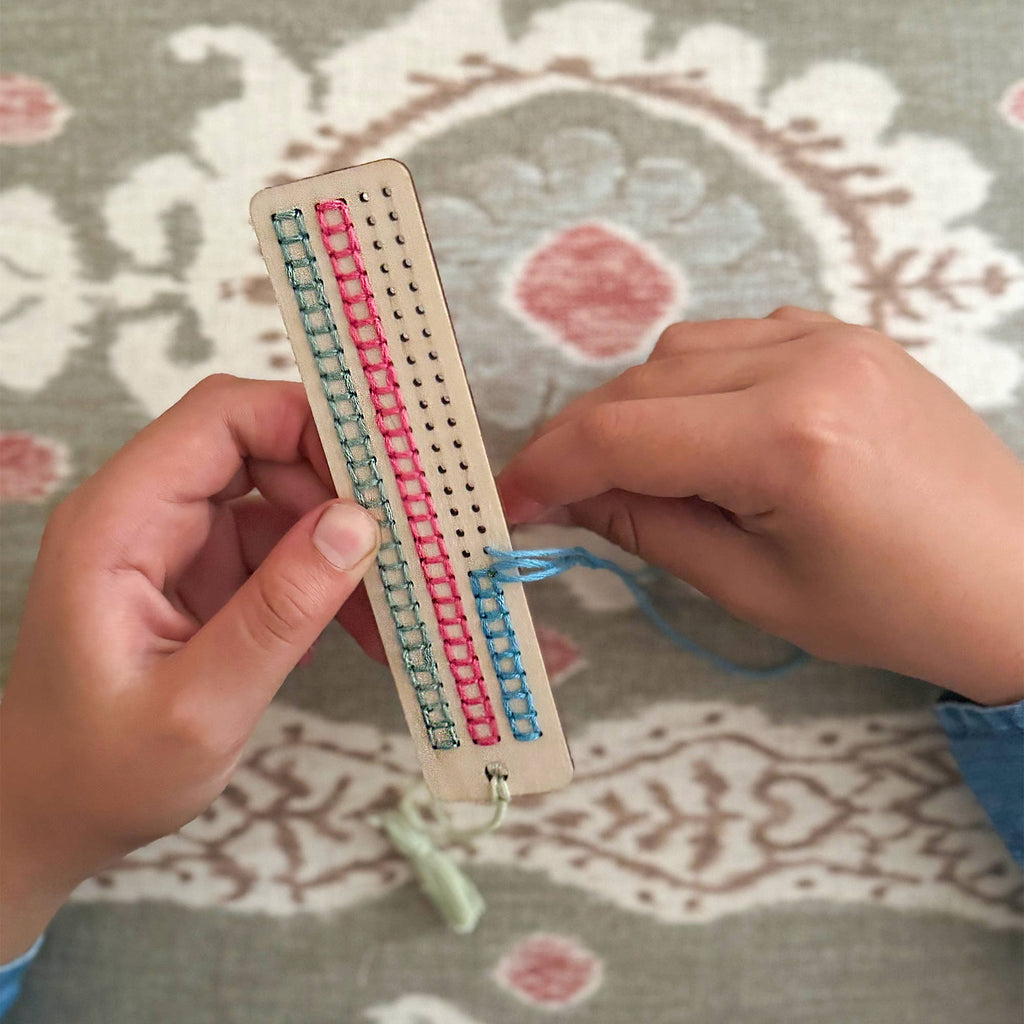 Cotton Twist - DIY Craft Kit - Kids: Make Your Own Stitched Tassel Bookmark