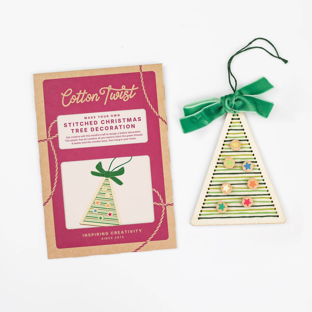 Make Your Own Stitched Christmas Tree Decoration