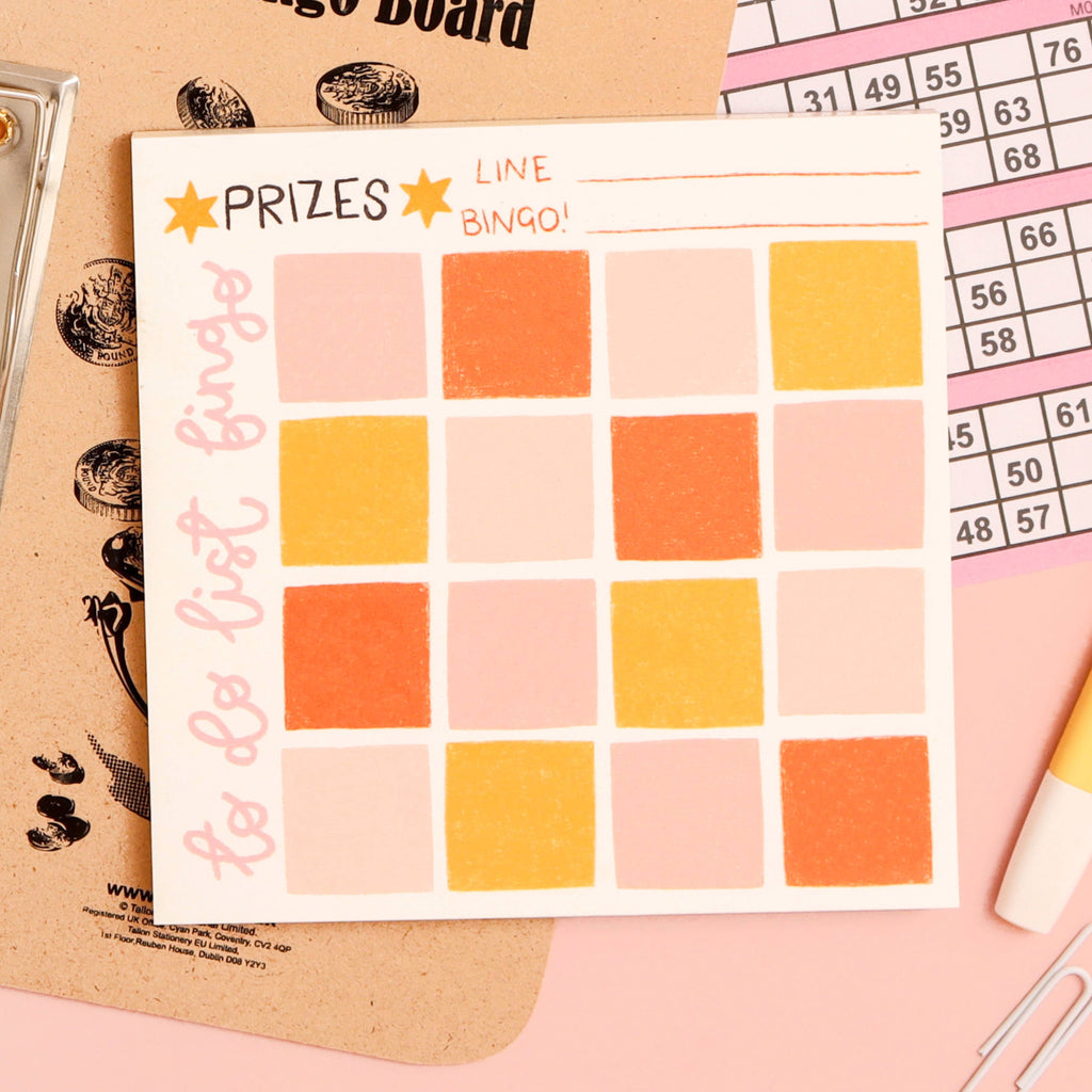 Oh, Laura To do list bingo - square notepad