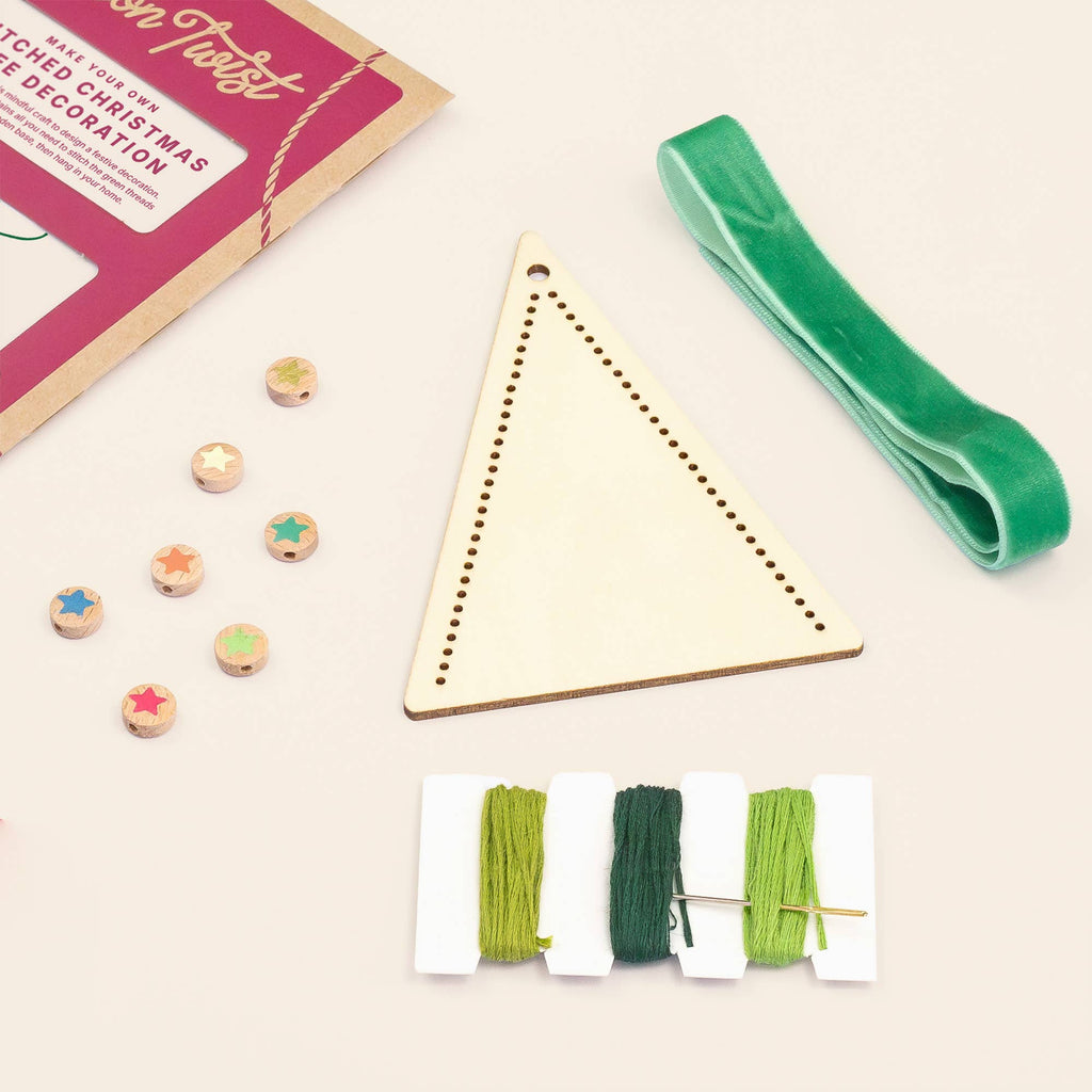 Make Your Own Stitched Christmas Tree Decoration