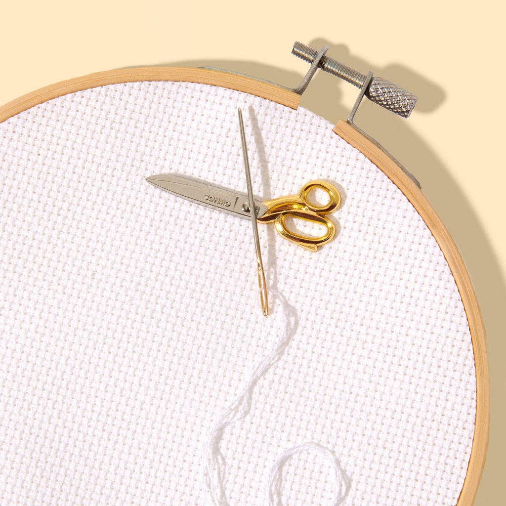 SOHMO Mini Scissors Needle Minder - Enamel Replica of Our Gold Tailoring Scissors