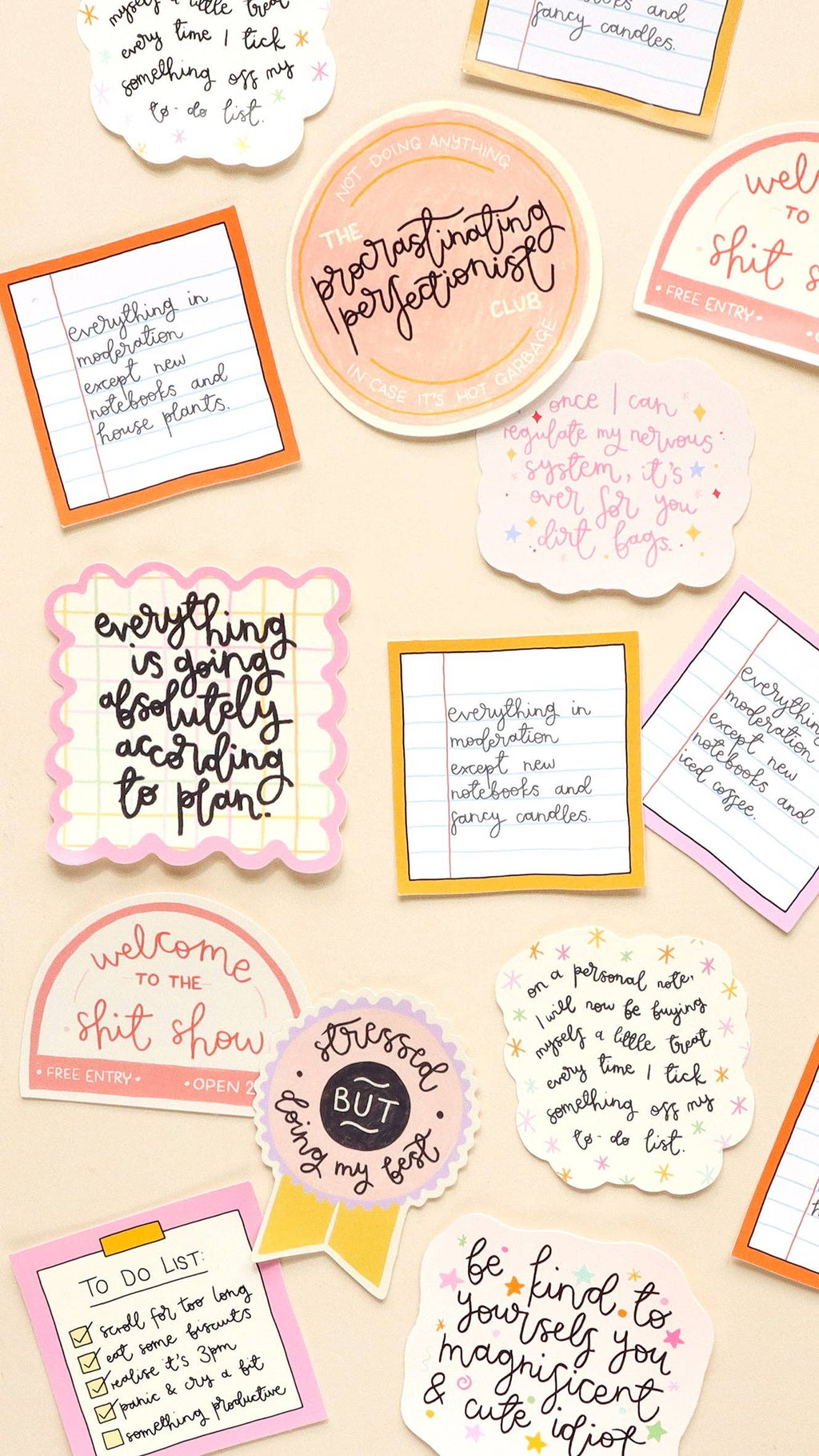 Oh, Laura Vinyl sticker - procrastinating perfectionist