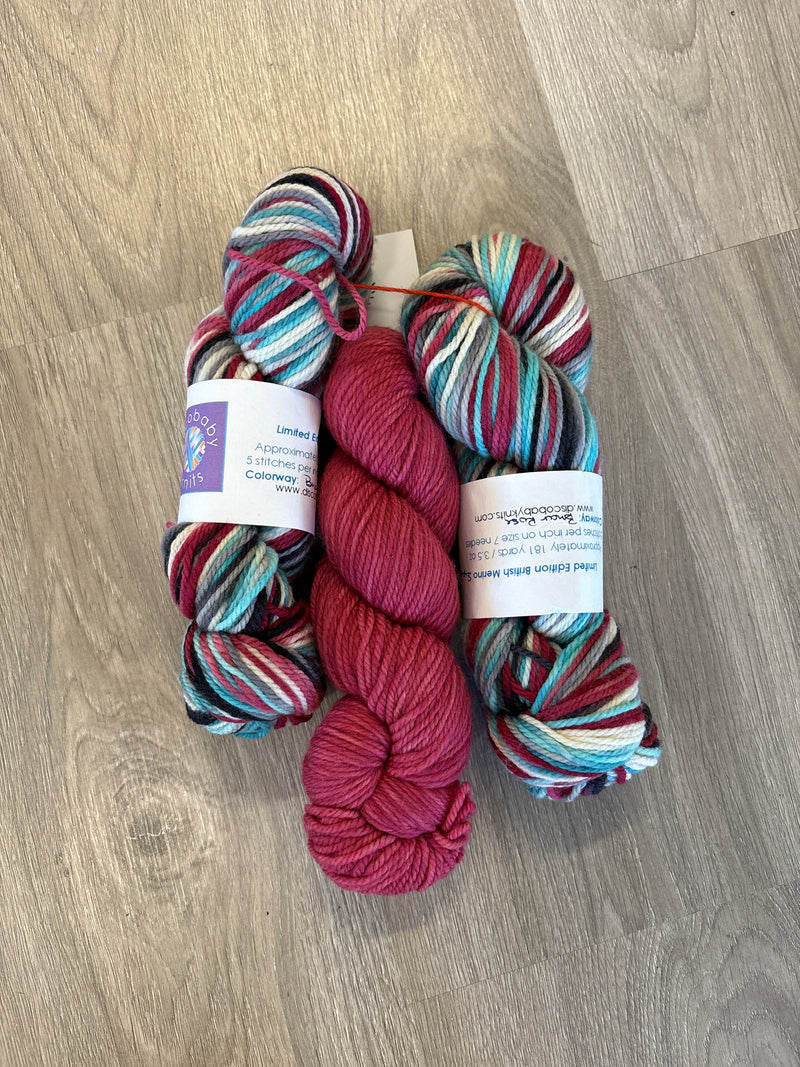 Discobaby Knits DK Set - Briar Rose and Trim -  Re-loved