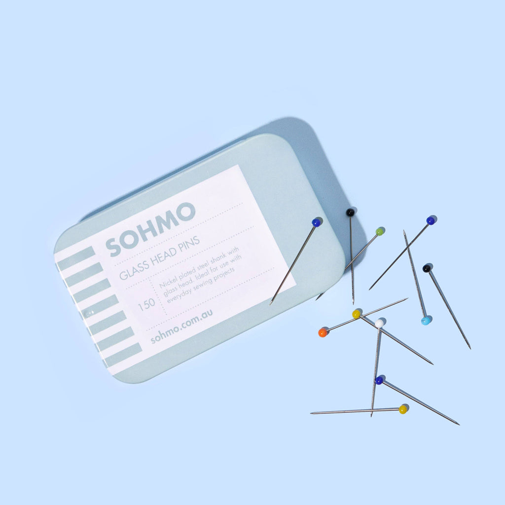 SOHMO Glass Head Pins - Heatproof Dressmaking Pins, Pack of 150