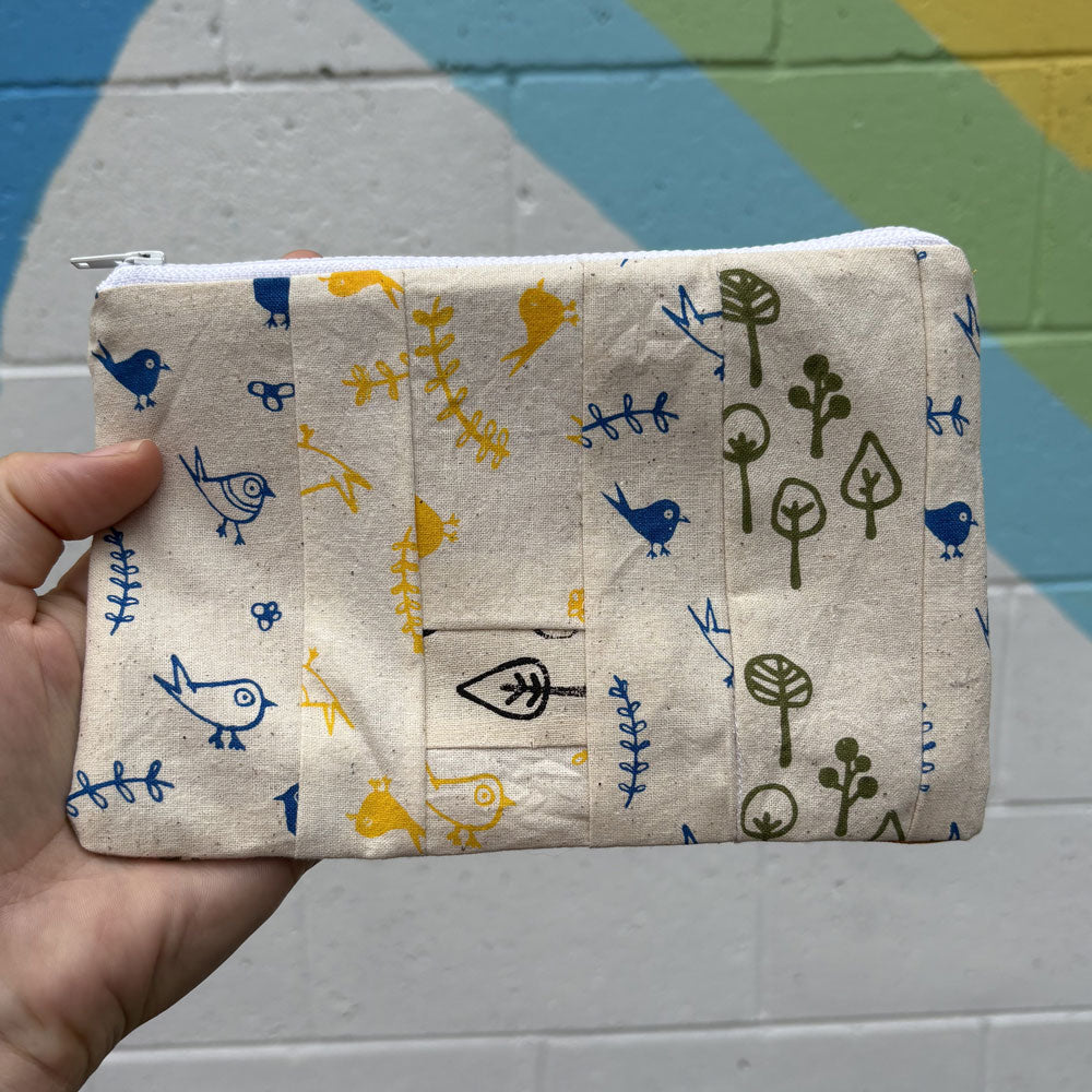 Nothing New Zip Pouch - Bitty Birds