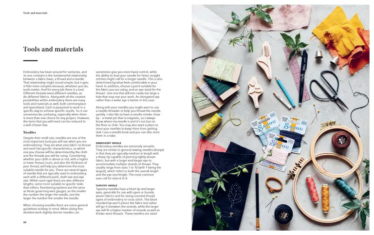 Embroidery - A Modern Guide to Botanical Embroidery - Arounna Khounnoraj