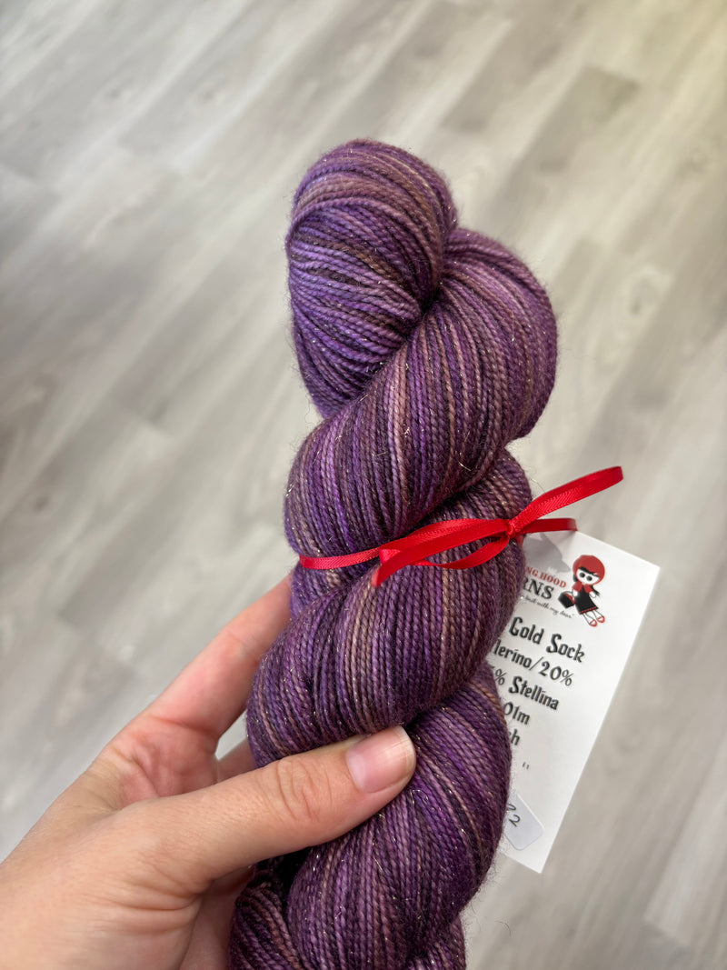 Red Riding Hood Yarns Cherie Gold Sock