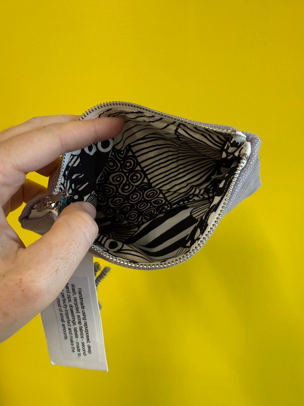 Nothing New Notions Pouch - Lilac w/ Marimekko Lining