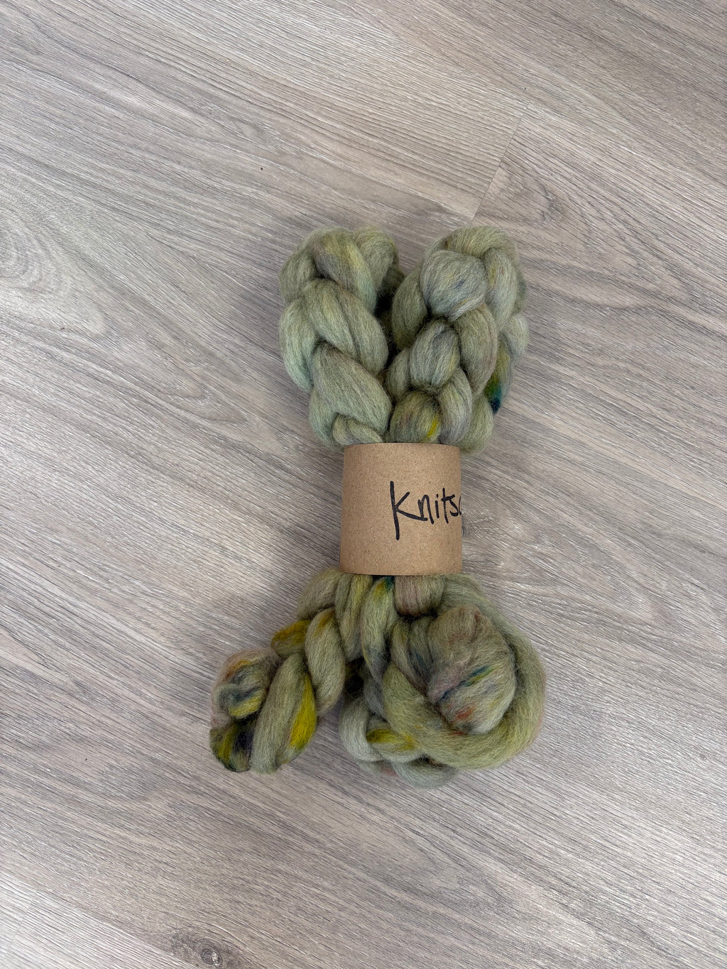 Knitsch hand-dyed Corriedale fibre - Botanist