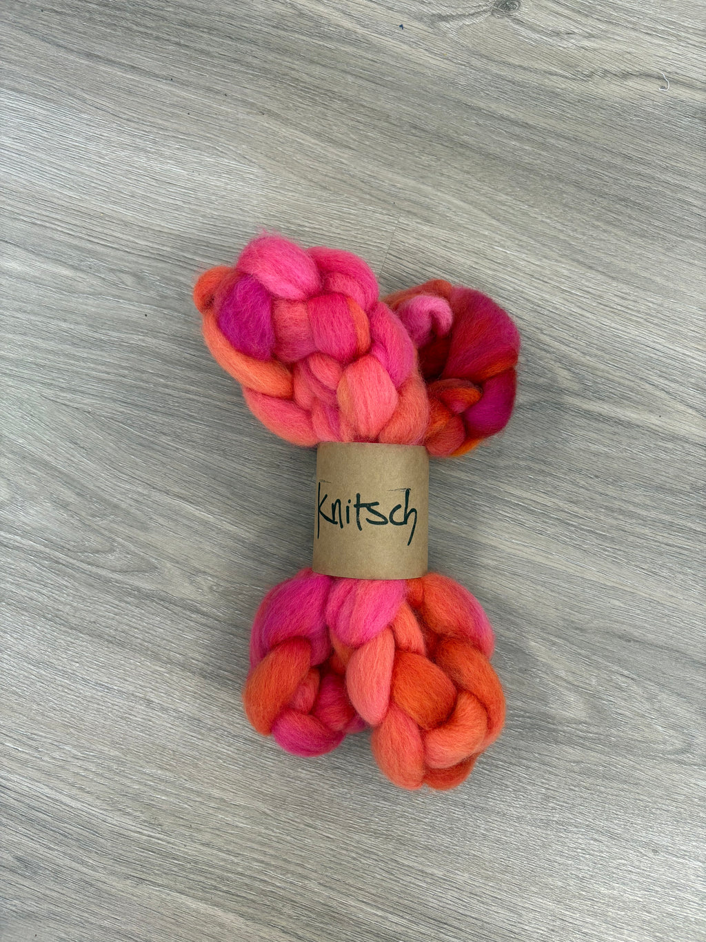 Knitsch hand-dyed Corriedale fibre - Good vibrations