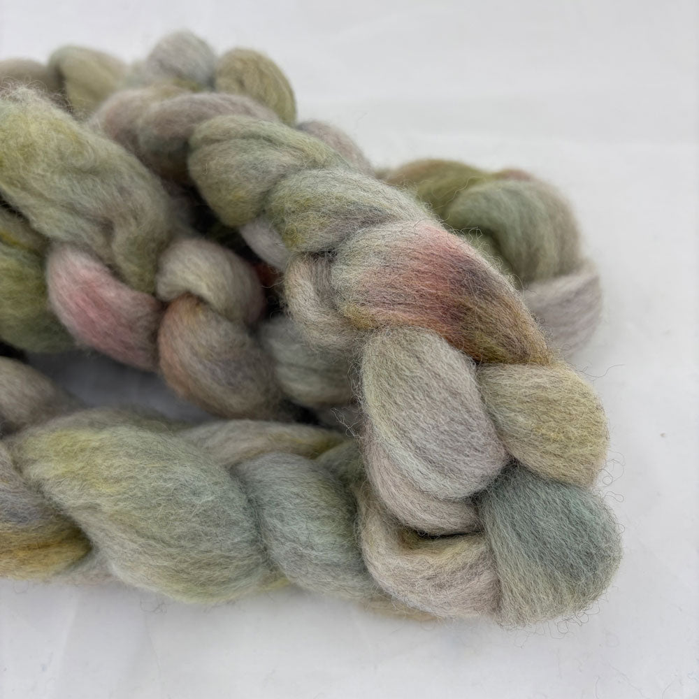 Knitsch hand-dyed fibre - Subtle succulent
