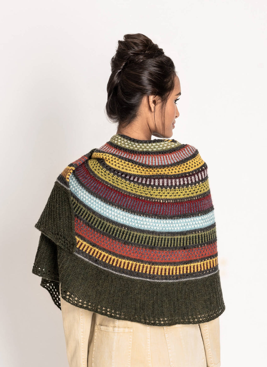 14 Colour Woolstok Light Shawl - Woolstok Printed Pattern