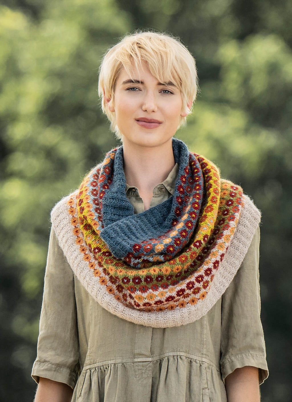 Antelope Valley Snood - Woolstok Printed Pattern