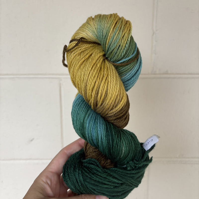 Hand-dyed 10ply - forest shades - Re-loved