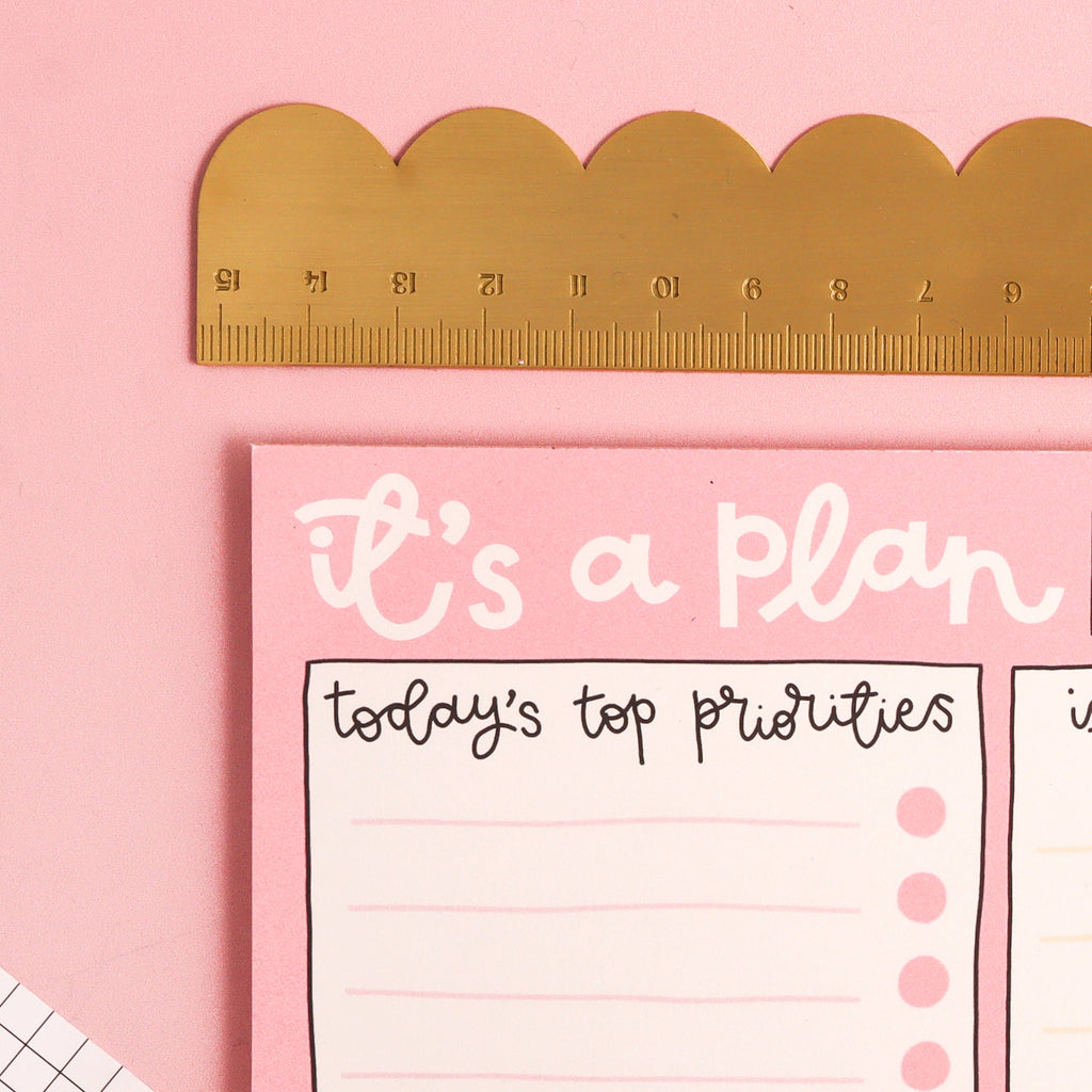 Oh, Laura A5 notepad - daily planner - it’s a plan