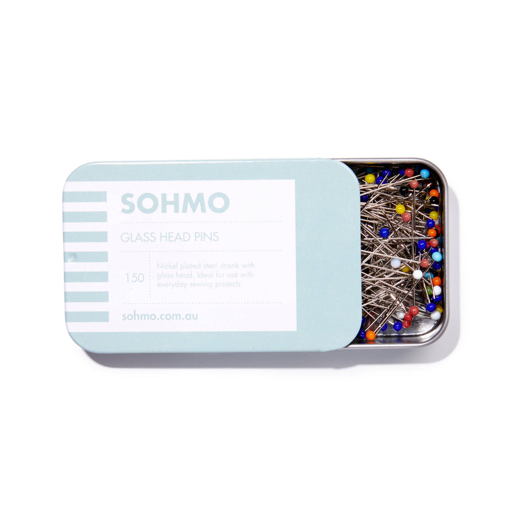 SOHMO Glass Head Pins - Heatproof Dressmaking Pins, Pack of 150