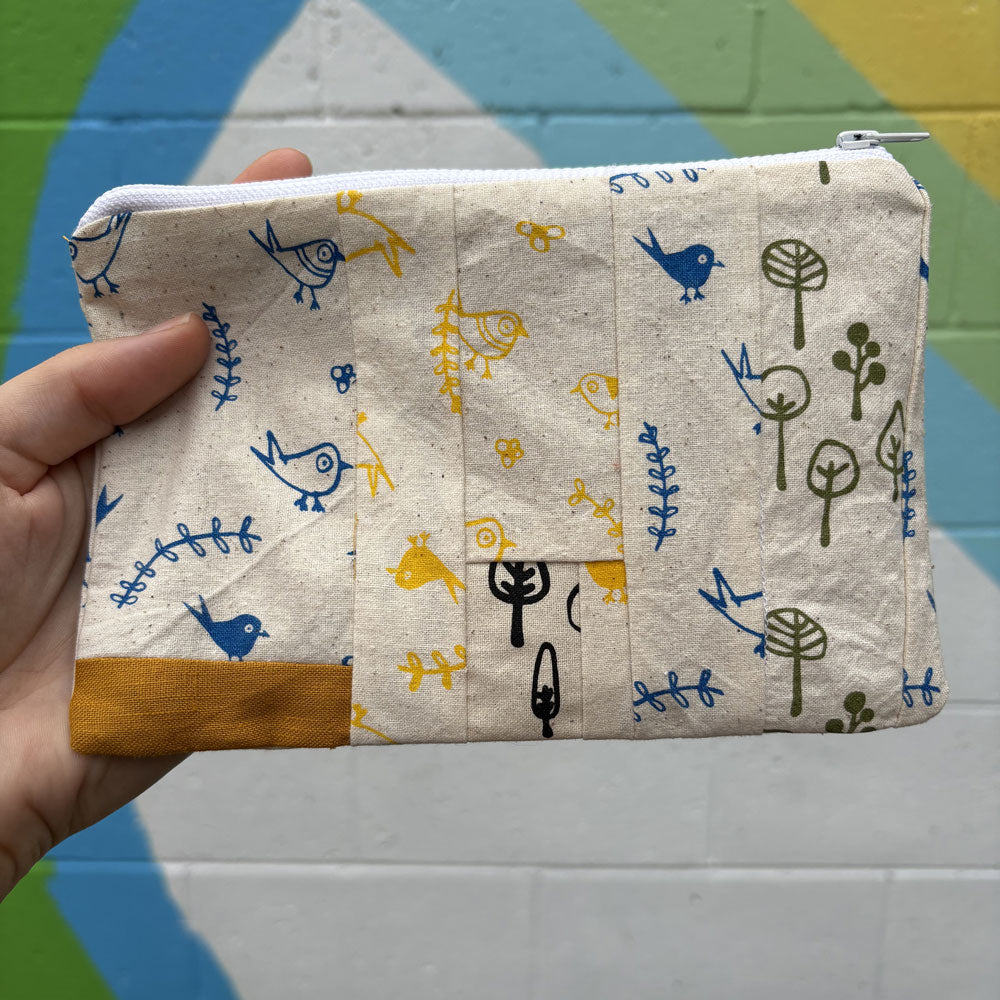 Nothing New Zip Pouch - Bitty Birds