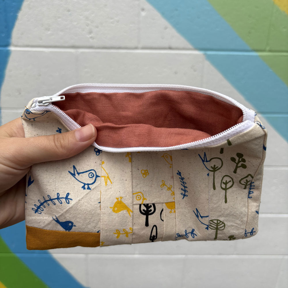 Nothing New Zip Pouch - Bitty Birds