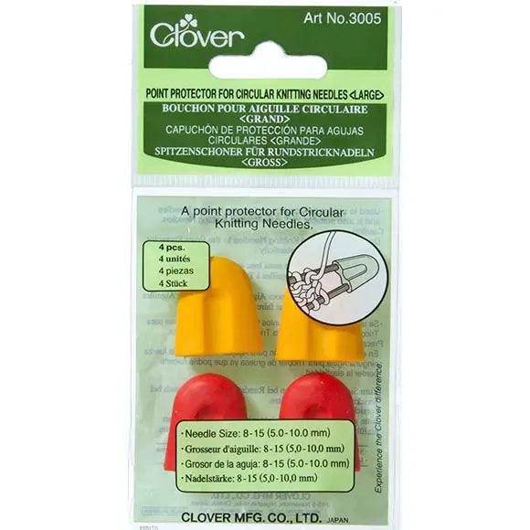 Clover Point Protectors for Circular Needles (Small and Large)