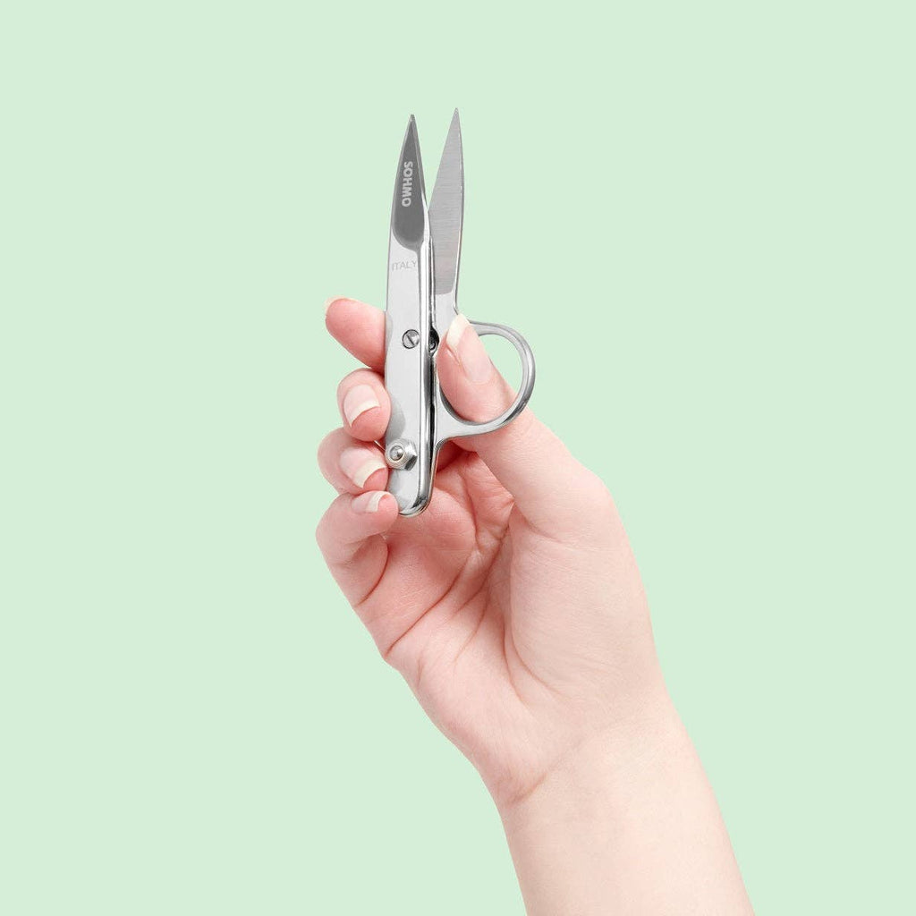 SOHMO Thread Snips - Italian Spring-Loaded Snips with Knife-Edge Blade